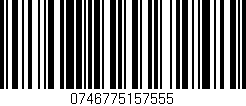 Código de barras (EAN, GTIN, SKU, ISBN): '0746775157555'