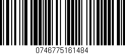 Código de barras (EAN, GTIN, SKU, ISBN): '0746775161484'