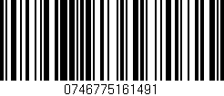 Código de barras (EAN, GTIN, SKU, ISBN): '0746775161491'