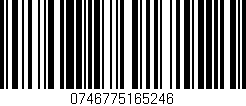 Código de barras (EAN, GTIN, SKU, ISBN): '0746775165246'