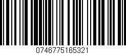 Código de barras (EAN, GTIN, SKU, ISBN): '0746775165321'
