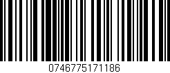 Código de barras (EAN, GTIN, SKU, ISBN): '0746775171186'