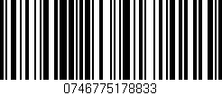 Código de barras (EAN, GTIN, SKU, ISBN): '0746775178833'