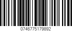 Código de barras (EAN, GTIN, SKU, ISBN): '0746775179892'