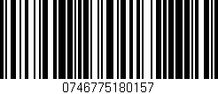 Código de barras (EAN, GTIN, SKU, ISBN): '0746775180157'