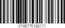 Código de barras (EAN, GTIN, SKU, ISBN): '0746775180171'