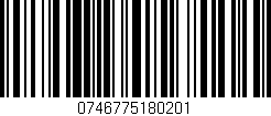 Código de barras (EAN, GTIN, SKU, ISBN): '0746775180201'