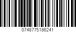 Código de barras (EAN, GTIN, SKU, ISBN): '0746775186241'