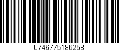 Código de barras (EAN, GTIN, SKU, ISBN): '0746775186258'