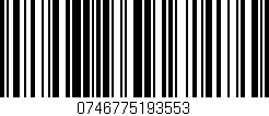Código de barras (EAN, GTIN, SKU, ISBN): '0746775193553'