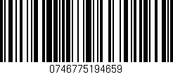 Código de barras (EAN, GTIN, SKU, ISBN): '0746775194659'