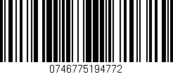 Código de barras (EAN, GTIN, SKU, ISBN): '0746775194772'