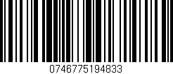 Código de barras (EAN, GTIN, SKU, ISBN): '0746775194833'