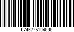 Código de barras (EAN, GTIN, SKU, ISBN): '0746775194888'
