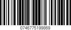 Código de barras (EAN, GTIN, SKU, ISBN): '0746775199869'