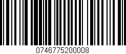 Código de barras (EAN, GTIN, SKU, ISBN): '0746775200008'