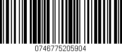 Código de barras (EAN, GTIN, SKU, ISBN): '0746775205904'