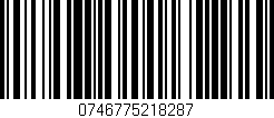 Código de barras (EAN, GTIN, SKU, ISBN): '0746775218287'