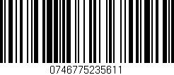Código de barras (EAN, GTIN, SKU, ISBN): '0746775235611'