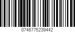 Código de barras (EAN, GTIN, SKU, ISBN): '0746775239442'