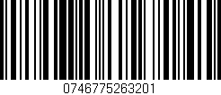 Código de barras (EAN, GTIN, SKU, ISBN): '0746775263201'