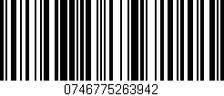 Código de barras (EAN, GTIN, SKU, ISBN): '0746775263942'
