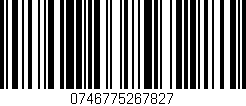 Código de barras (EAN, GTIN, SKU, ISBN): '0746775267827'