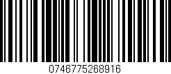 Código de barras (EAN, GTIN, SKU, ISBN): '0746775268916'