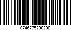 Código de barras (EAN, GTIN, SKU, ISBN): '0746775290238'