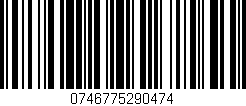 Código de barras (EAN, GTIN, SKU, ISBN): '0746775290474'