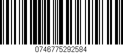 Código de barras (EAN, GTIN, SKU, ISBN): '0746775292584'