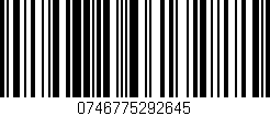 Código de barras (EAN, GTIN, SKU, ISBN): '0746775292645'