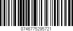 Código de barras (EAN, GTIN, SKU, ISBN): '0746775295721'