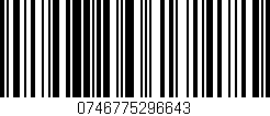 Código de barras (EAN, GTIN, SKU, ISBN): '0746775296643'