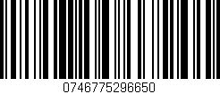 Código de barras (EAN, GTIN, SKU, ISBN): '0746775296650'