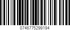 Código de barras (EAN, GTIN, SKU, ISBN): '0746775299194'