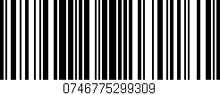Código de barras (EAN, GTIN, SKU, ISBN): '0746775299309'