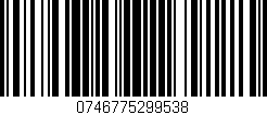 Código de barras (EAN, GTIN, SKU, ISBN): '0746775299538'