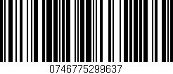Código de barras (EAN, GTIN, SKU, ISBN): '0746775299637'