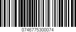 Código de barras (EAN, GTIN, SKU, ISBN): '0746775300074'