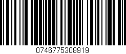 Código de barras (EAN, GTIN, SKU, ISBN): '0746775308919'