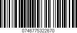 Código de barras (EAN, GTIN, SKU, ISBN): '0746775322670'