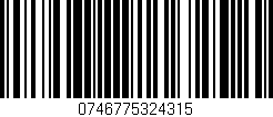 Código de barras (EAN, GTIN, SKU, ISBN): '0746775324315'