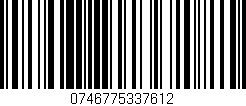 Código de barras (EAN, GTIN, SKU, ISBN): '0746775337612'