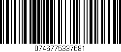Código de barras (EAN, GTIN, SKU, ISBN): '0746775337681'