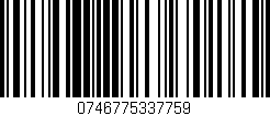 Código de barras (EAN, GTIN, SKU, ISBN): '0746775337759'