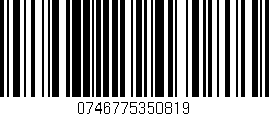 Código de barras (EAN, GTIN, SKU, ISBN): '0746775350819'