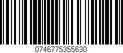 Código de barras (EAN, GTIN, SKU, ISBN): '0746775355630'