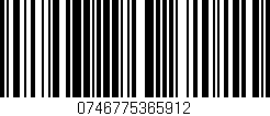 Código de barras (EAN, GTIN, SKU, ISBN): '0746775365912'