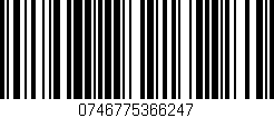 Código de barras (EAN, GTIN, SKU, ISBN): '0746775366247'